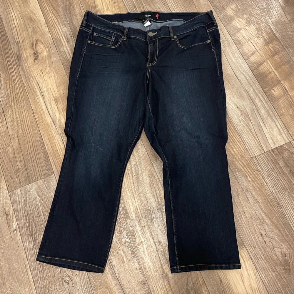 Torrid Women's Dark Blue Relaxed Jeans